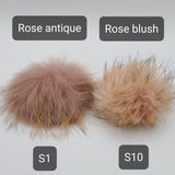 Real fur pompom ROSE BLUSH s10