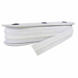 Liquidation - Fin du rouleau : Élastique avec cordon - Blanc 32mm