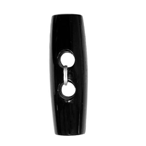 ELAN Brandenburg Black Wooden Toggle Button - 40mm (15⁄8″)