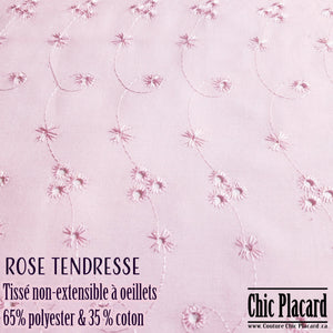 Tenderness pink-Non-extending Poly-cotton (by half meter)
