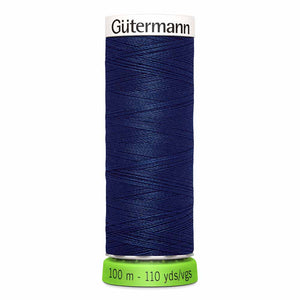 GUTERMANN TEX30 Fil de polyester tout-usage rPet (100% recyclé) 100m - #13 Bleu marin