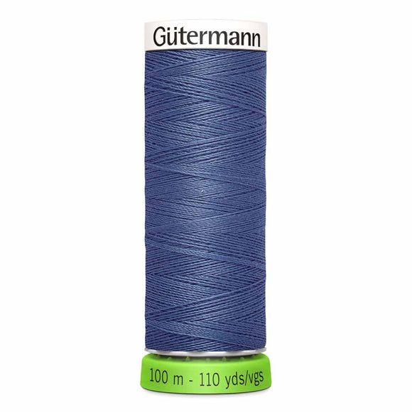 GUTERMANN TEX30 Fil de polyester tout-usage rPet (100% recyclé) 100m - #112 Bleu pigeon