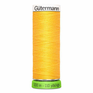 GUTERMANN TEX30 Fil de polyester tout-usage rPet (100% recyclé) 100m - #417 Jaune