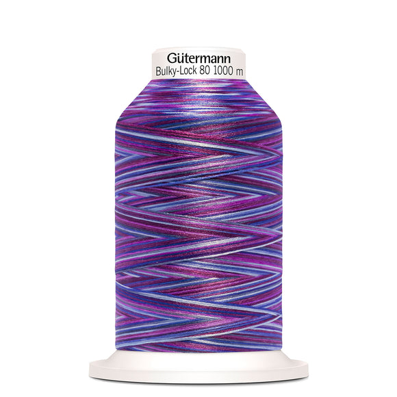 Bulky Loock 80wt GUTERMANN 1000m Yarn - Purple/Blue Colors