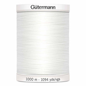 GUTERMANN TEX30 Fil de polyester tout-usage MCT 1000m - blanc