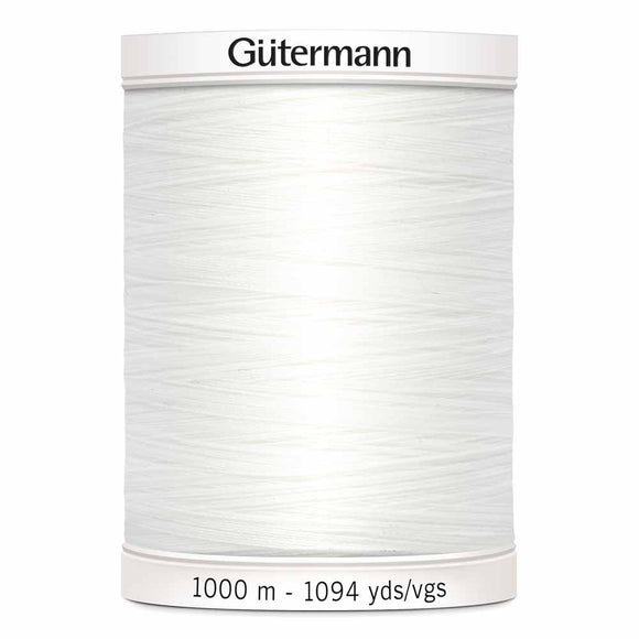 GUTERMANN TEX30 Fil de polyester tout-usage MCT 1000m - blanc