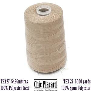 Tex27 woven polyester yarn-Sand #8294