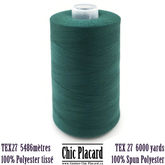 Tex27 woven polyester yarn-Green #8494