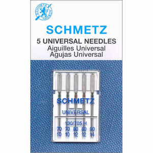 SCHMETZ universal needles #1711 on cardboard - Assorted 70-90 - 5 units