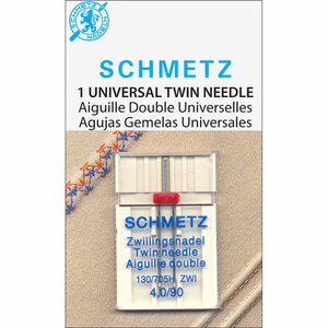 SCHMETZ #1795 double needle on cardboard - 90/14 - 4.0mm - 1 unit