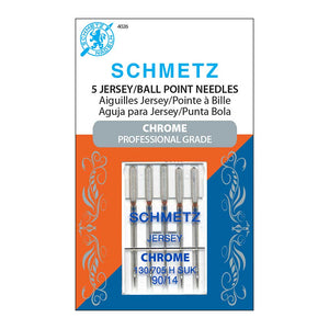SCHMETZ #4026 Aiguilles Chrome Jersey POINTE BILLE 90/14 x5