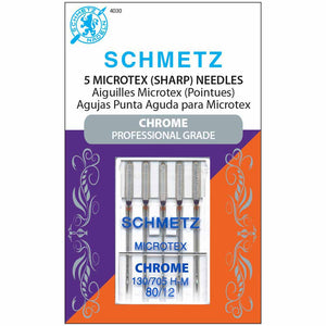 Needles MICROTEX Chrome SCHMETZ #4030 80/12 - 5 units