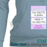 Tags: Made FRETTE in Quebec - Gray ink white woven satin