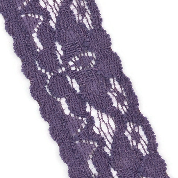 Plum elastic lace (half a metre)