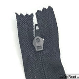 Closed-tip zipper-#3 - 18cm/7 ''-Black