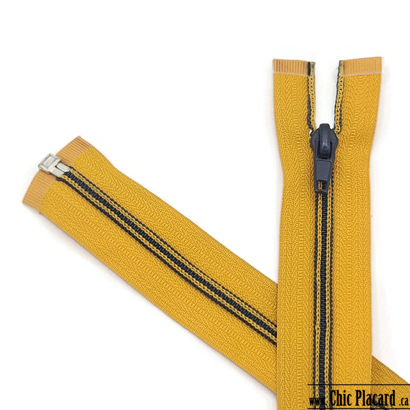 Separable Zipper - Nylon #5 - 51cm/20'' - Bee Yellow 