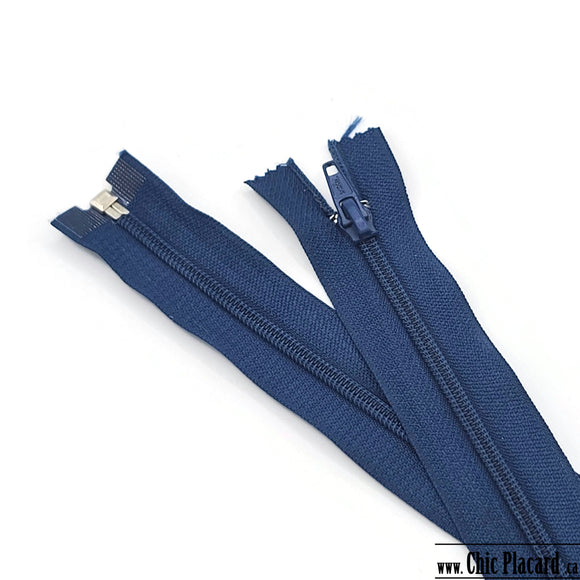 Bleu indigo - Zipper séparable - Nylon #5 - 70cm/28''