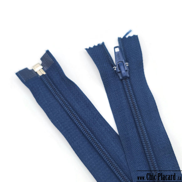 Zipper séparable - Nylon #5 - 80cm-32pouces - Bleu marin foncé