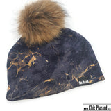 Lined marble &amp; gold beanie (in stock) 22inches