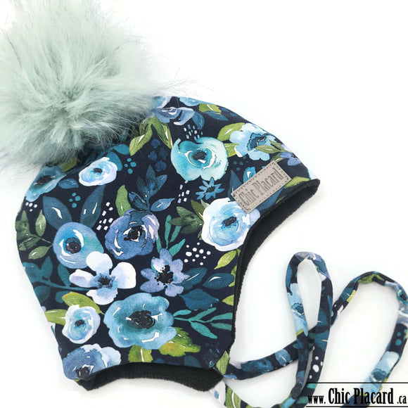 T254 Floral Tuque * IN STICK * Size: 18 inches