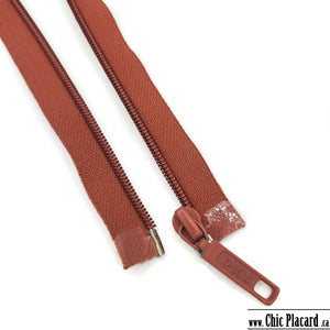 Separable zipper - Nylon #5 - 78cm-31inches - Rust 