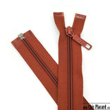 Separable zipper - Nylon #5 - 78cm-31inches - Rust 