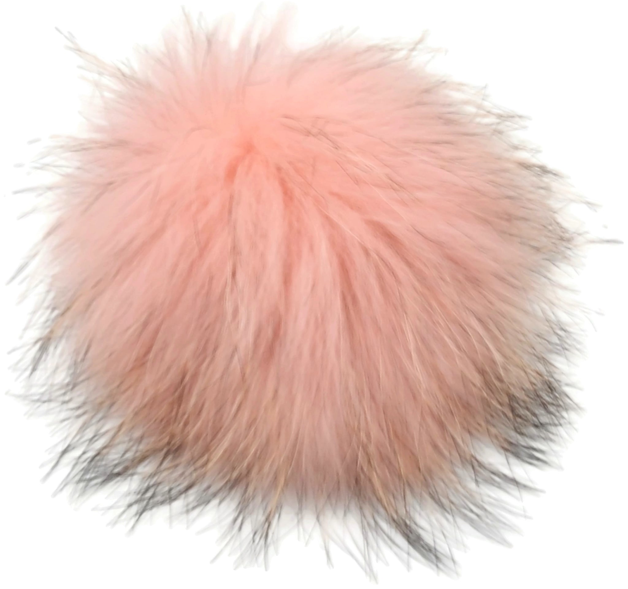 Pompon vraie fourrure ROSE BALLERINE D19