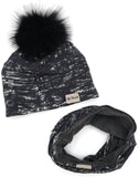 Scribbled black tuque (to order/choice of model)
