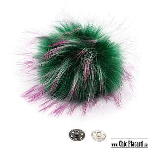 Synthetic pompom Witch green B46