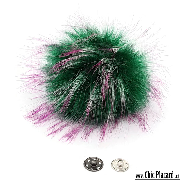 Synthetic pompom Witch green B46