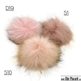 Real fur pompom ROSE BLUSH s10