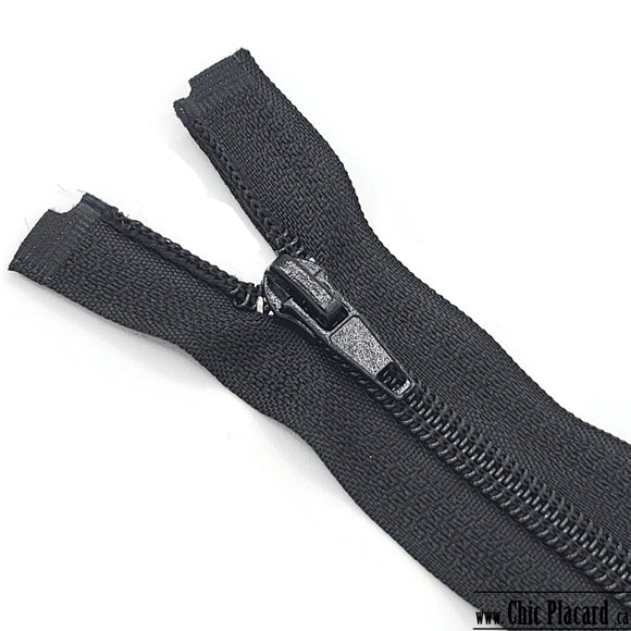 Separable Zipper-#5 - 40cm/16 ''-Black