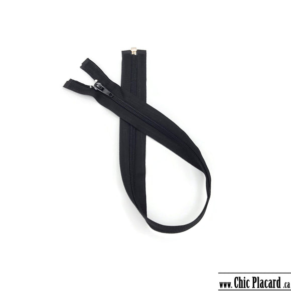 Black nylon #3 zipper