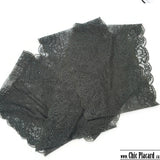 Army green floral stretch lace