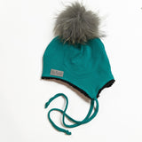 Solid beanie in green