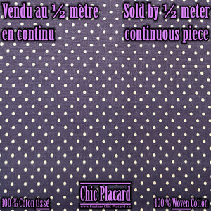 Navy-100% non-stretched cotton (continuously, half meter)
