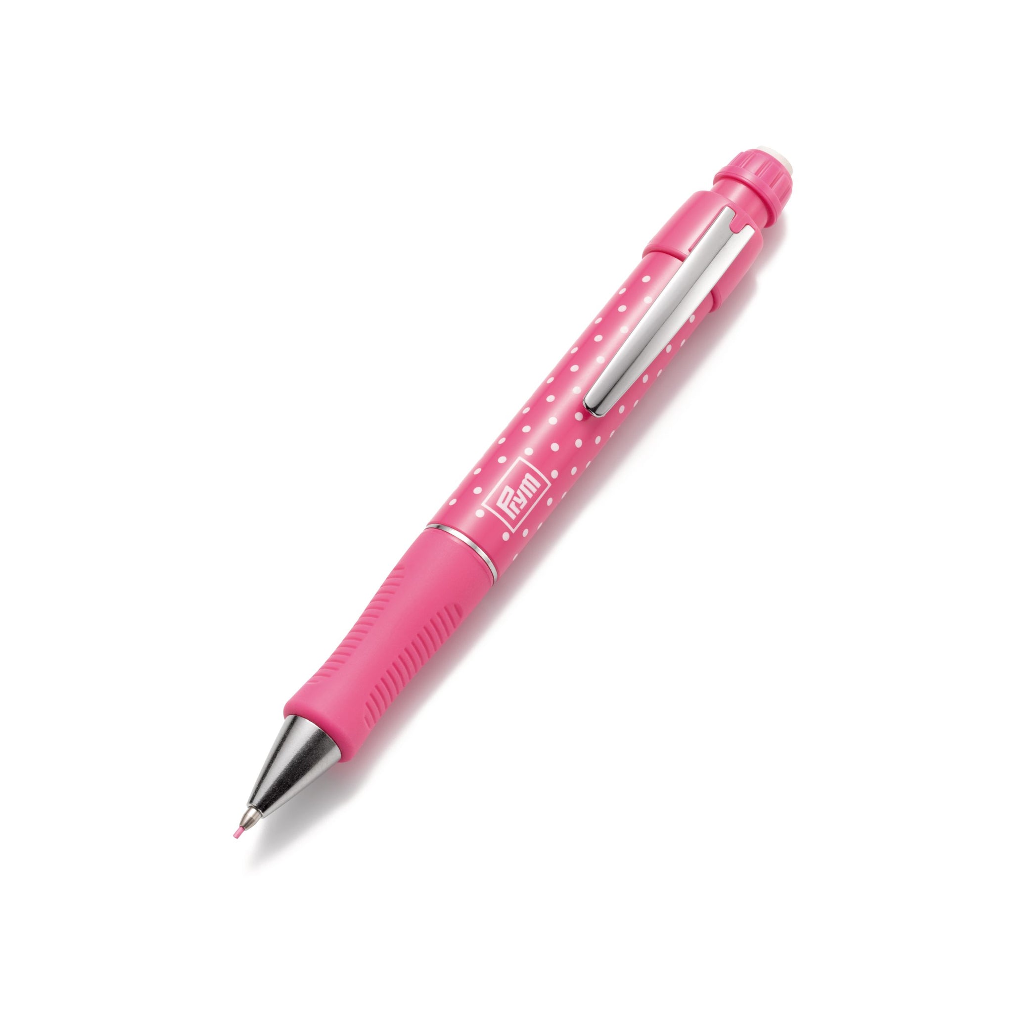Prym 611627 2-Piece Chalk Pencils Plus Brush, White/Pink