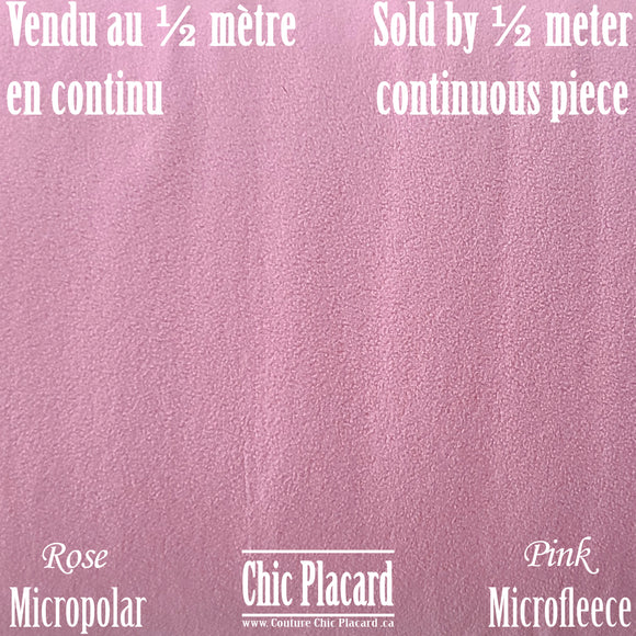 Micropolar pink (half meter, continuous)