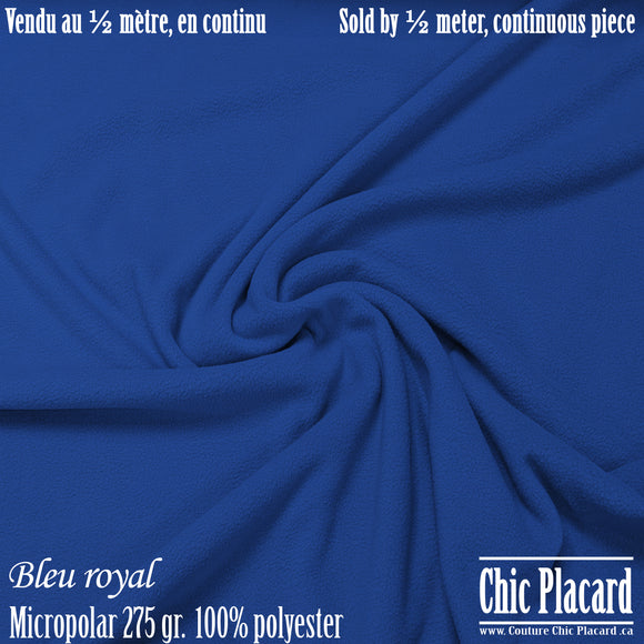 Micropolar Royal blue (half meter, continuous)