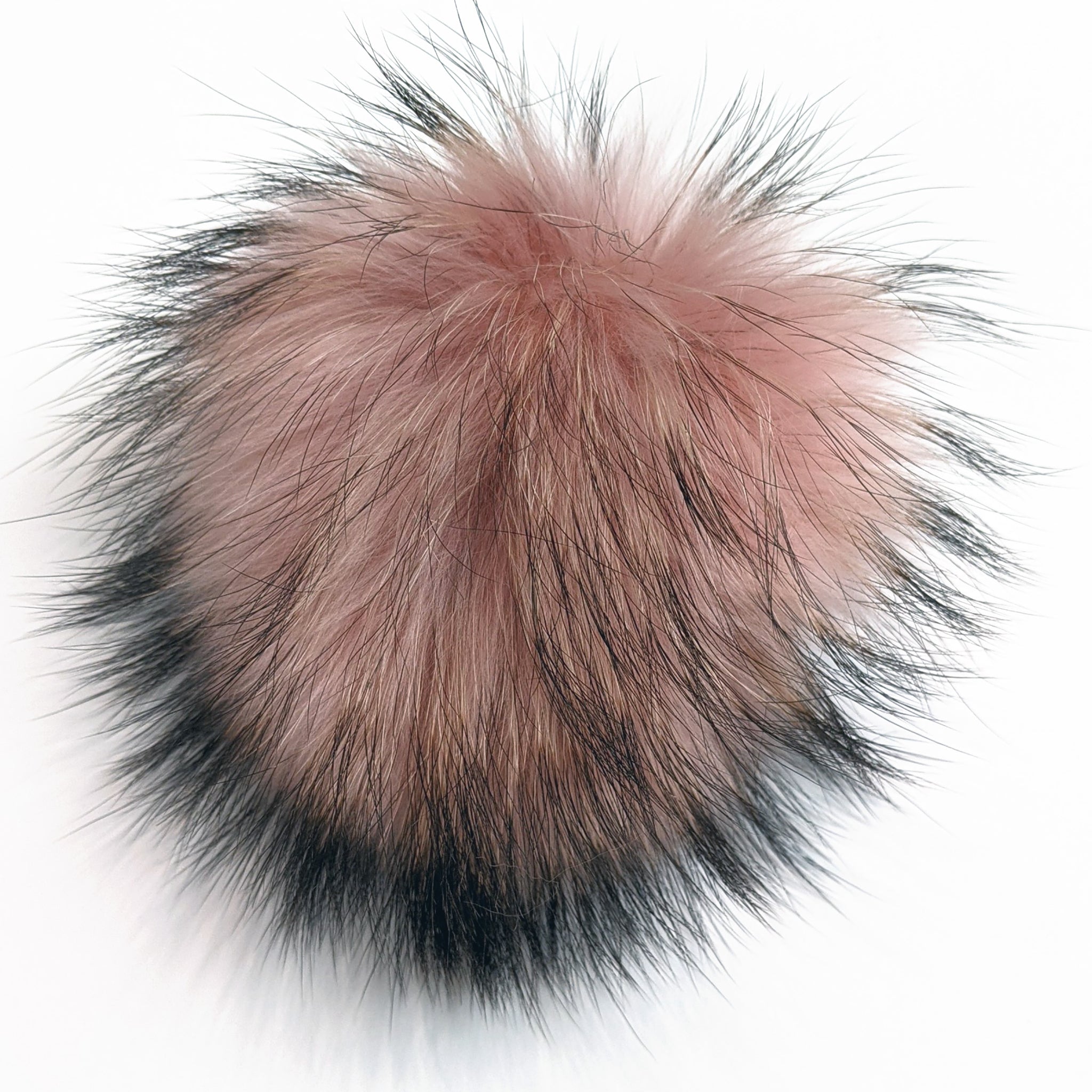 Pompon vraie fourrure ROSE BALLERINE D19