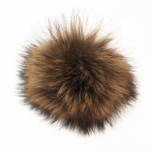 Real fur pompom Natural D3