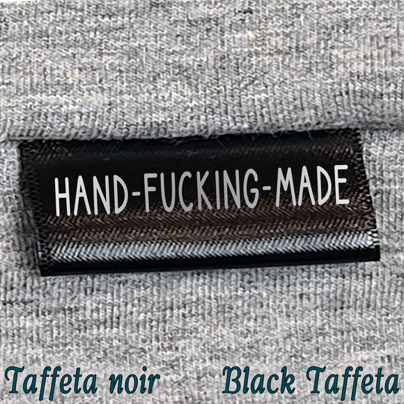 HAND-FUCKING-MADE - Woven Satin Labels & Black Ink