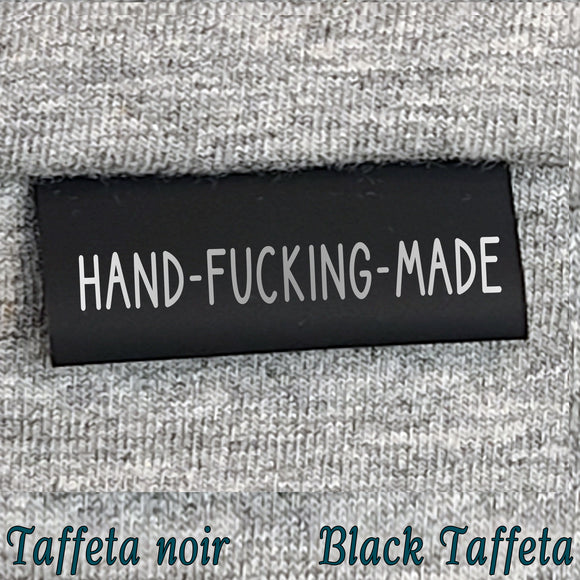 HAND-FUCKING-MADE - Woven Satin Labels & Black Ink