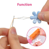Small colorful flowers needle threader