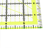 Set of 4 inch graduated square rulers