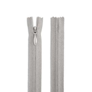 Zipper invisible - Nylon #2 - 45cm/18'' - Gris pâle