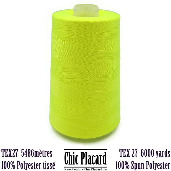 Tex27 5486m Woven Polyester Wire-Fluo Yellow #8381