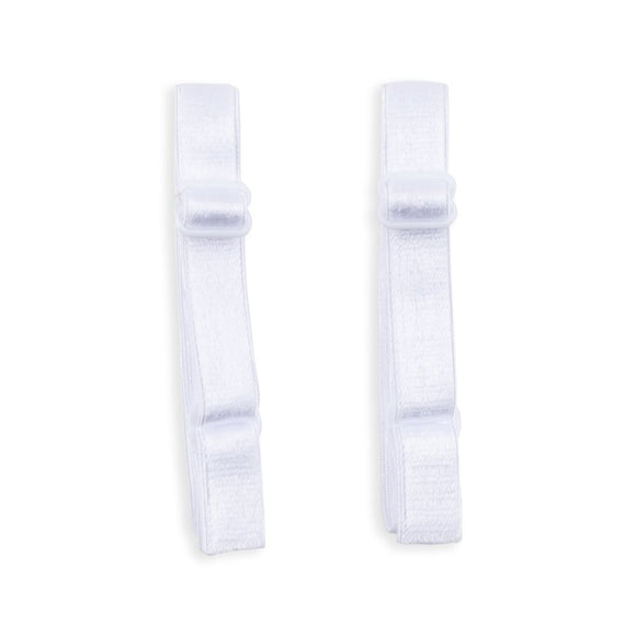 Adjustable bra straps white (1 pair)
