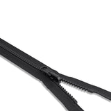 Zipper Separating, reversible slider - Molded Plastic #5 - 75cm/30po - Black