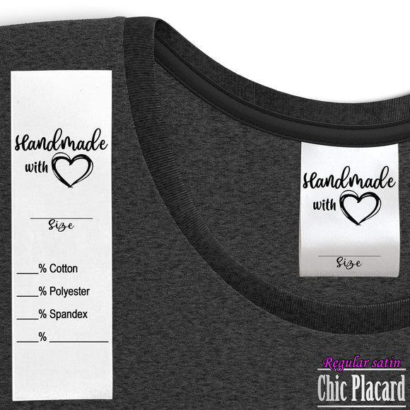 Tags: Handmade with heart - Regular satin & black ink 100mm